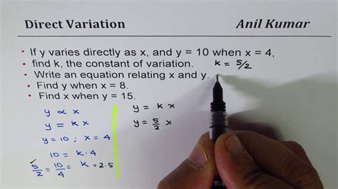 What Is A Constant Variation