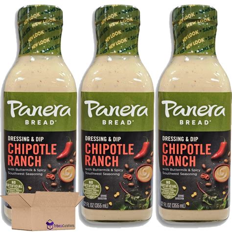 Chipotle Ranch Salad Dressing And Dip By Panera 12 Ounce Pack Of 3