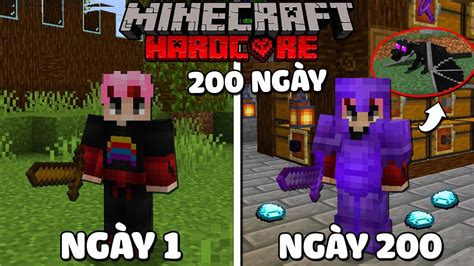 Kresh ĐÃ VƯỢt Qua CỘt MỐc 200 NgÀy Trong Minecraft SiÊu KhÓ Minecraft