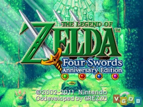 The Legend Of Zelda Four Swords Anniversary Edition Vgdb V Deo