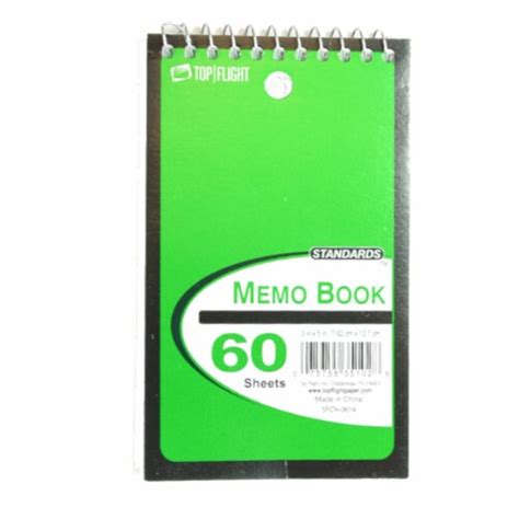 Top Flight Memo Book 60 Pages Black 1 Count Kroger