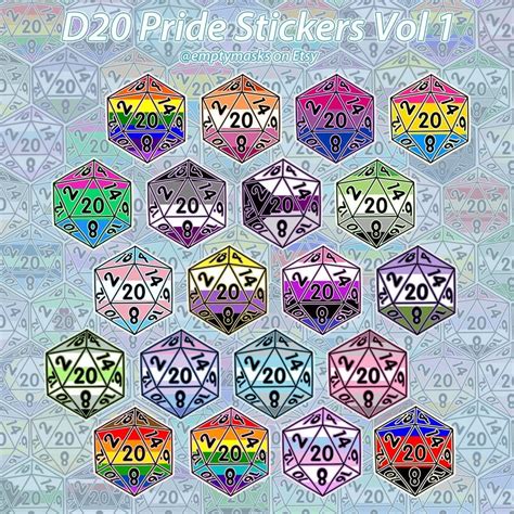 D20 LGBT Pride D D Gay Lesbian Bisexual Pansexual Transgender