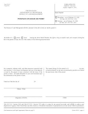 Fillable Online BLM Form 3510 2 Bureau Of Land Management Fax Email