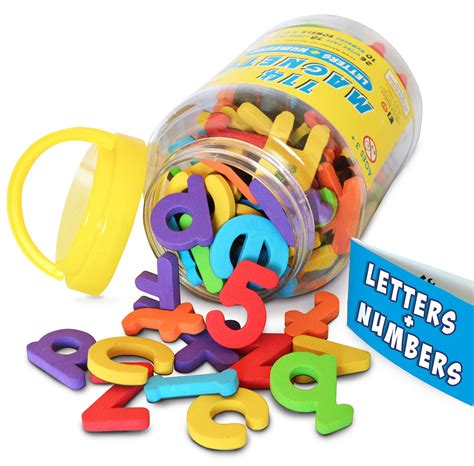 Magnetic Letters Numbers Premium Quality ABC 123 Colorful Foam Alphabet ...