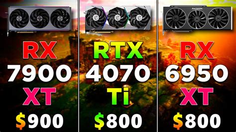 RTX 4070 Ti vs RX 7900 XT vs RX 6950 XT | PC Gameplay Tested - YouTube
