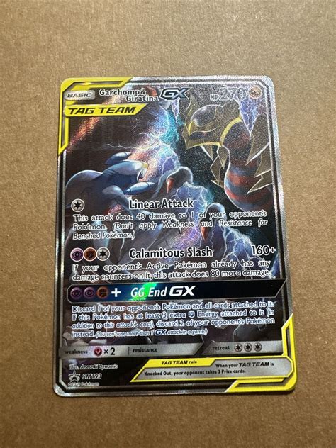 Mp Pokemon Tcg Garchomp And Giratina Gx Sm Ultra Rare Full Art Tag