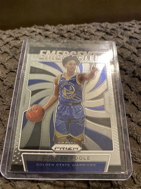 Panini Prizm Emergent Jordan Poole Golden State Warriors Ebay