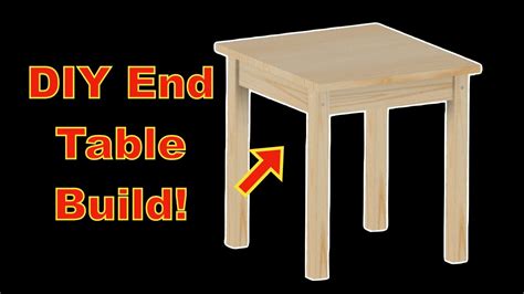 Diy End Table How To Custom Furniture Build Youtube