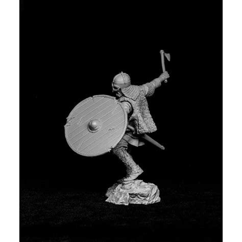 Figurine de guerrier Viking Xeme siècle résine 75mm Maquettes et