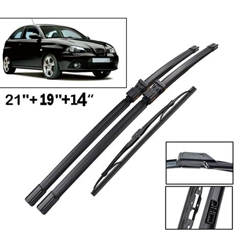 Xukey Front And Rear Wiper Blades For Seat Ibiza