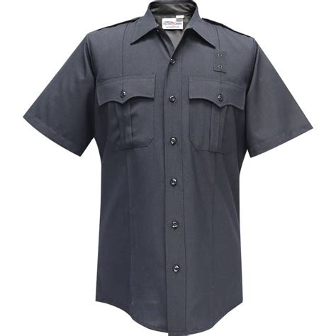 Flying Cross Justice Mens Short Sleeve Uniform Shirt With Zipper 75