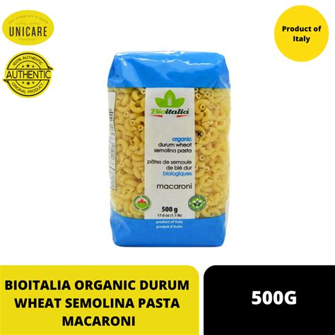 Bioitalia Organic Durum Wheat Semolina Pasta Macaroni G Shopee