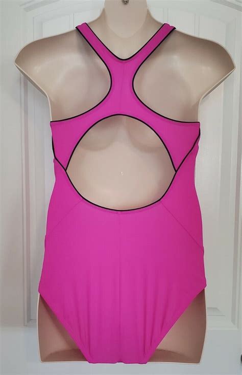 Nike Womens Powerback 1 Piece Swimsuit Ness9360 693 Size Large For Sale Online Ebay