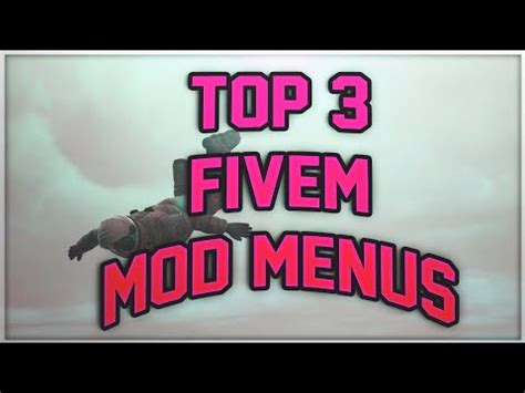 TOP 3 FIVEM MOD MENUS YouTube