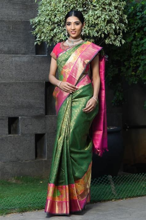 Leaf Green Zari Woven Kanchipuram Silk Saree Saree Silk Sarees