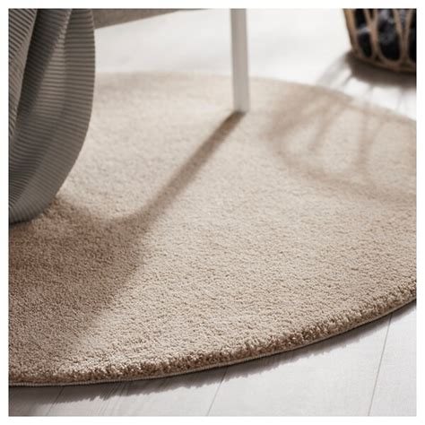 Stoense Rug Low Pile Off White 130 Cm Ikea