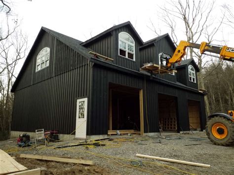 Custom Black Board Batten Garage In Woodbury Ct J N Structures