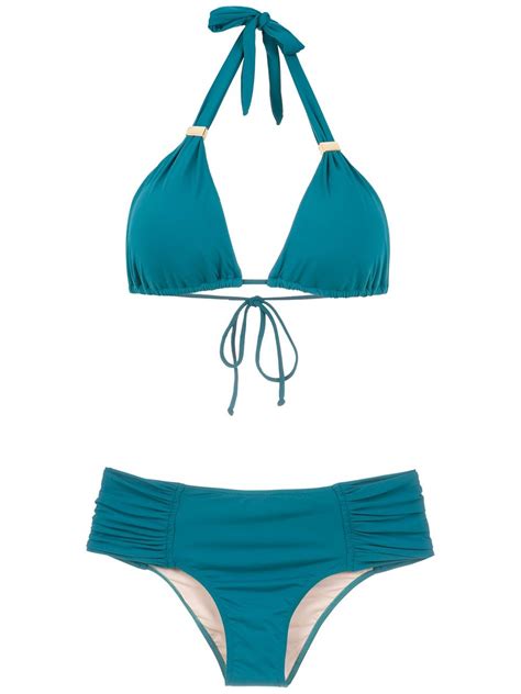 Brigitte Ruched Bikini Set Farfetch