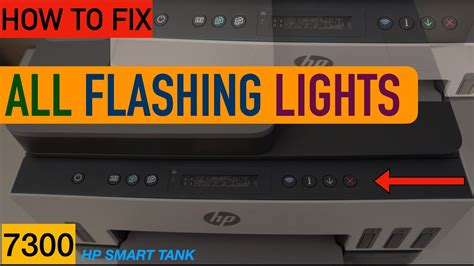 Hp Smart Tank Printer All Light Flashing Off