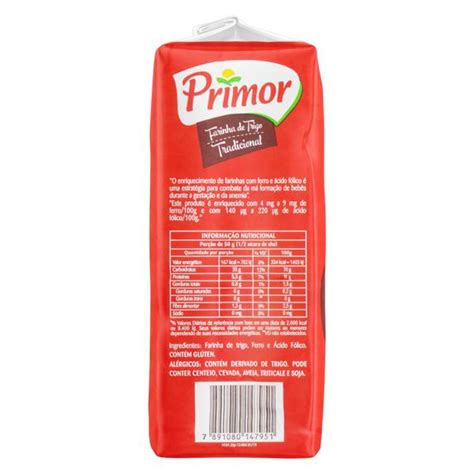 Farinha De Trigo Tipo Primor Pacote Kg Supermercado Macedo