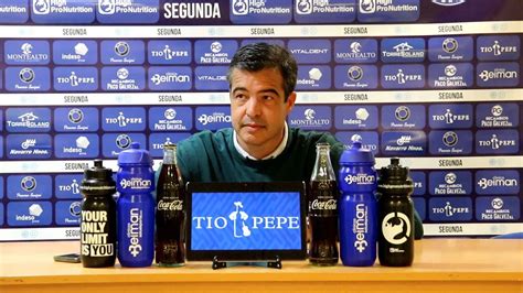 Rueda de prensa de José Pérez Herrera previa al partido frente al