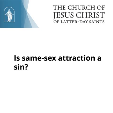 Is Same Sex Attraction A Sin Church Website — Lift Love