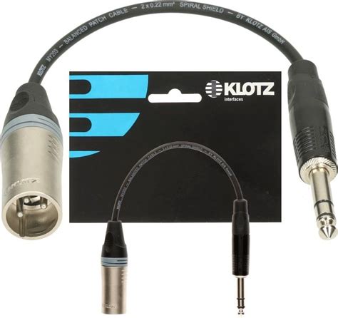 Klotz Przej Ci Wka Xlr Pin Wtyk Jack Mm Stereo M Xlrbmp