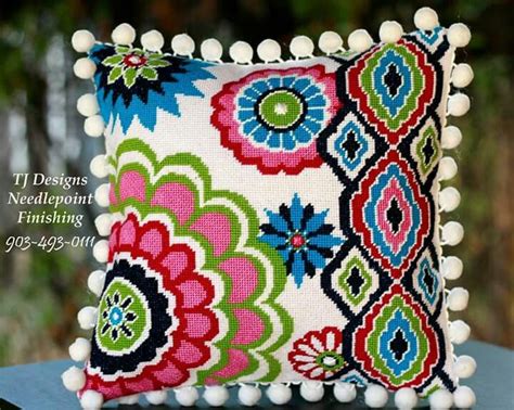 Needlepoint Pillow Вязание Вышивка крестом Вышивание