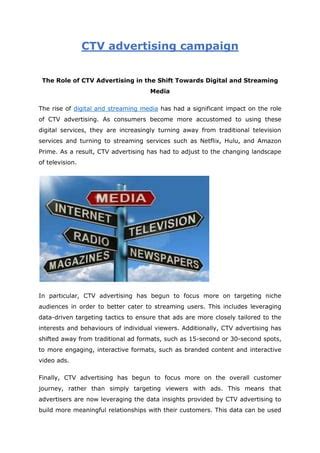 CTV Advertising Campaign PDF