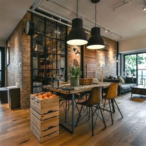 The Rustic Industr Industrial Style Interior Industrial Interior