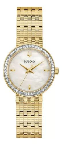 Reloj Bulova Phantom Quartz Bl98l278 Color De La Correa Dorado Color