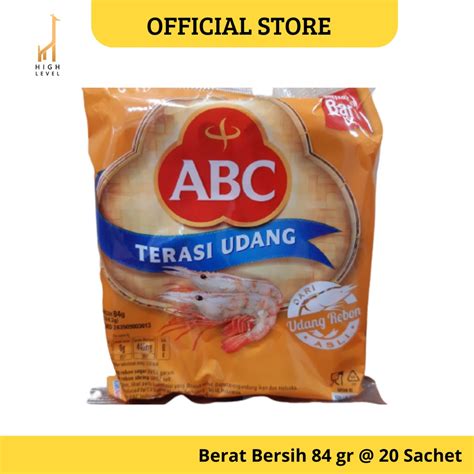 Jual Terasi Udang ABC Kemasan 1 Bungkus Isi 20 Sachet Shopee Indonesia