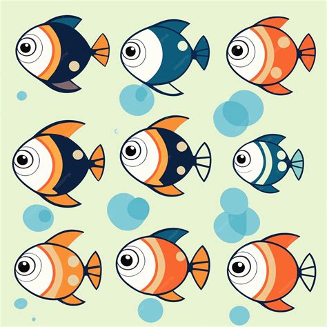 Premium Vector Colorful Fish Vector Graphics