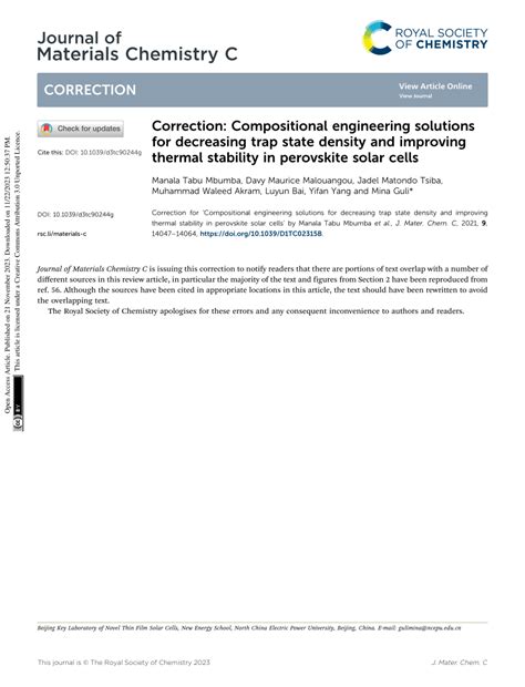 PDF Correction Compositional Engineering Solutions For Decreasing