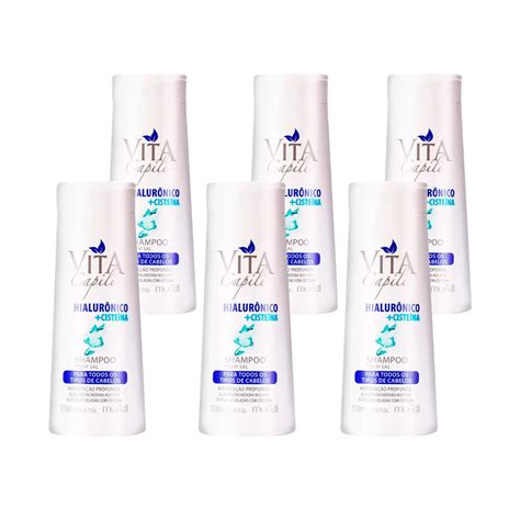 Kit 6 Shampoo Vita Capili Muriel Hialurônico Cisteína Todos