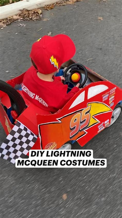 Diy lightning mcqueen costume – Artofit