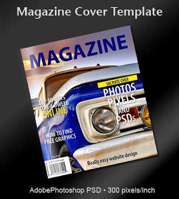 Free Magazine Cover PSD Template | PrintRIVER©