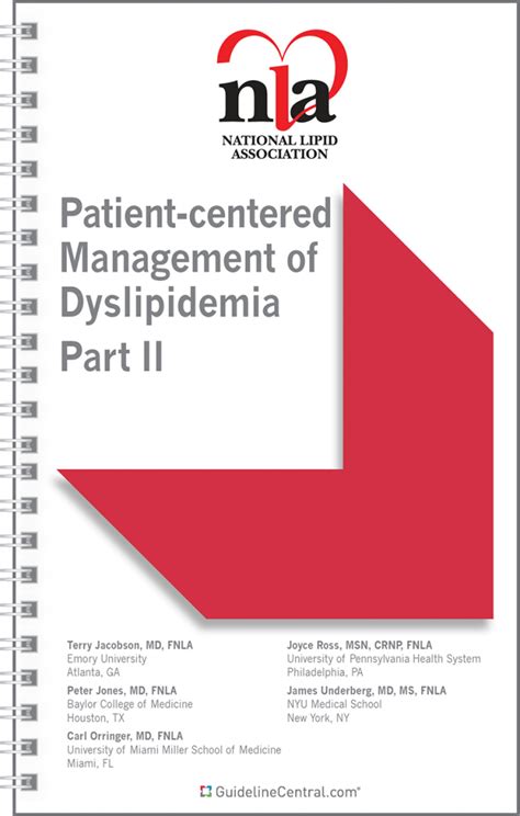 Patient Centered Management Of Dyslipidemia Part 2 Guidelines Pocket