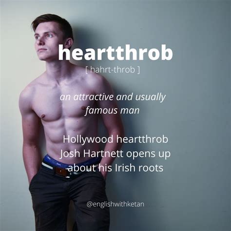 😍word Of The Day Heartthrob😍 👇free Newsletter Subscription👇 Visit Englishwithke