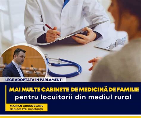 Deputatul Crușoveanu PNL Accesul la serviciile medicilor de familie