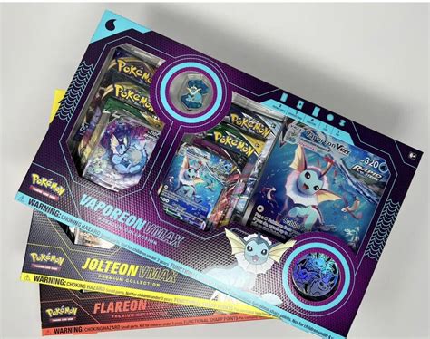 Mavin Pokemon Eevee Evolution Vmax Premium Collection Box Jolteon Flareon Vaporeon Set