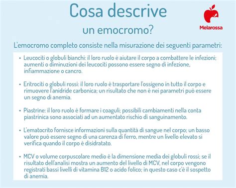 Emocromo cosè cosa descrive valori come interpretare i risultati