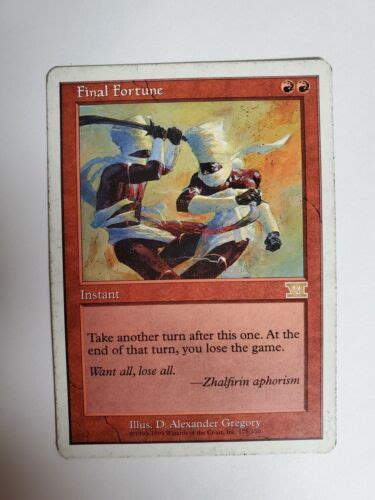 1x Final Fortune Classic Sixth 6th Edition Played Mtg Magic The