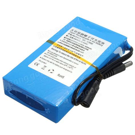 Dc 12v 8000mah Super Batteria Agli Ioni Di Litio Ricaricabile Portatile Vendita