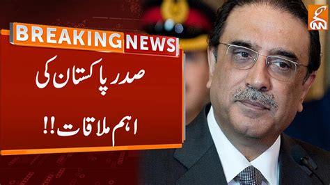 President Asif Ali Zardari Important Meeting Breaking News Gnn