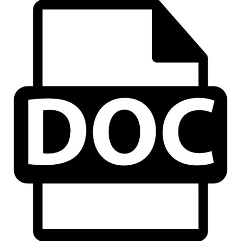 Formato De Archivo Doc Icono Gratis