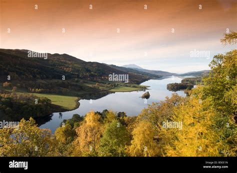 Autumn At The Queens View Loch Tummel Pitlochry Perthshire Tayside