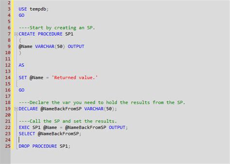 Using Sql Server Output Parameters Laptrinhx