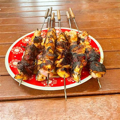 Grilled Bbq Chicken Kabobs On My Pit Boss 4 Simple Steps Simply