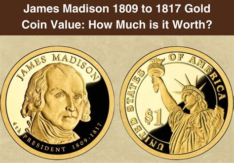 james madison    gold coin      worth